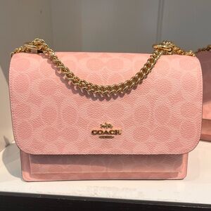 New Coach Klare Crossbody Bag In Signature Canvas With Charms cel11